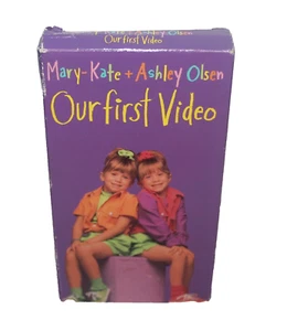 Mary Kate Ashley Olsen Twins Our First Video VHS Cassette Tape Full House Kids - Picture 1 of 2