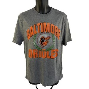 New Mens Majestic Cooperstown Collection Baltimore Orioles T-Shirt Sz M NWT Gray - Picture 1 of 7