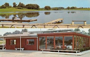 LAKEVIEW RESTAURANT Roadside Cambridge City, IN Sittloh 1960s Vintage Postcard - Imagen 1 de 2