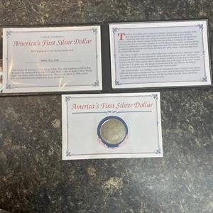 1803 America’s First Silver Dollar Very Good W/ COA & Protector Rare To Find - Picture 1 of 12