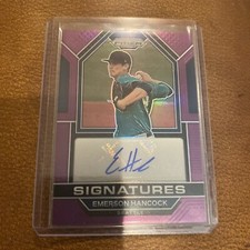 2023 Panini Prizm Baseball Emerson Hancock Purple Parallel Auto /99