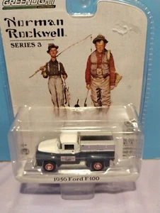 1/64 Scale Greenlight - 1956 Ford F-100 Pickup Truck *Blue* (Norman Rockwell) - Picture 1 of 3