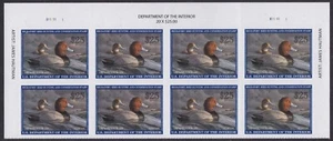 US RW89 Zugvögel rothaarige Ente $ 25 Kopfplattenblock (8) postfrisch 2022-2023 - Bild 1 von 1