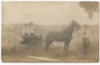 Carte postale Gorin, MO Memphis, Missouri 1910 RPPC, cheval et poussette George Trotter