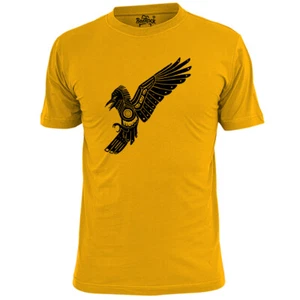 Herren Azteken Krähe T-Shirt Kunst Stamm Mexiko - Bild 1 von 3