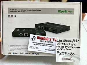 Wyrestorm EX-35-H2 4K UHD HDBaseT Extender Set with 2-way PoH NEVER USED! - Picture 1 of 4