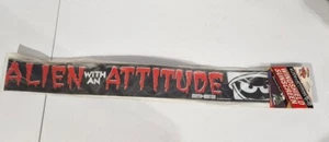 Vtg Windshield Sunscreen Alien with an Attitude Static Cling Marvin The Martian - Picture 1 of 7