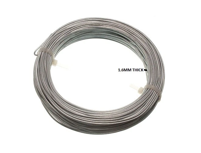 5 Rotoli Di Filo In Acciaio Zincato 1,6 Mm X 1/2 Kg Circa 30 Metri | Onestopdiy - Immagine 1 di 1
