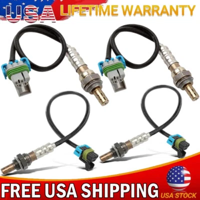 Sensor de oxígeno O2 4 piezas para Chevrolet Express y GMC Savana 1500 2500 3500 2008-2016 Foto 1 de 4