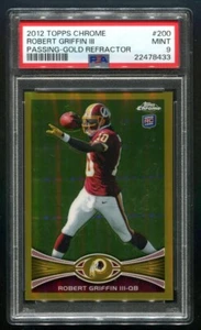 2012 Topps Chrome Robert Griffin Gold Refractor RC 19/50 PSA 9 MINT - Picture 1 of 2