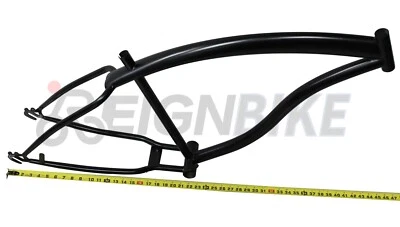 MICARGI 26" Fat Tire Beach Cruiser Steel Single Speed Build a Bicycle DIY Vintage Frame