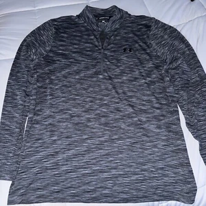 Under Armour Men's UA Seamless 1/2 Zip Long Sleeve Top Shirt (XX-Large, Pitch - Picture 1 of 2