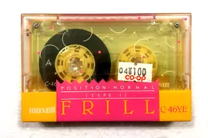 MAXELL VOLANTES 46YE casete de audio vintage cinta en blanco sellada Hecho en Japón Tipo I - Imagen 1 de 2