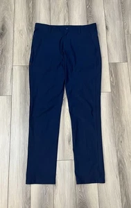 Pantalones de cercanías Rhone azules para hombre talla 32x31 bolsillo elástico pierna recta rendimiento - Imagen 1 de 10