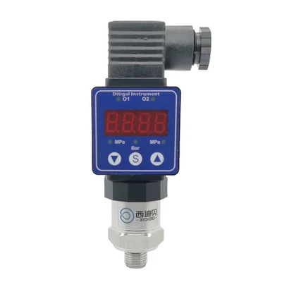 Pressure Transmitter LED Display G1/4 12-36V 4-20mA 0-600Bar Stainless Sensor - Image 1 of 4