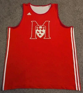 Adidas McGill University Redbirds Reversible Practice Basketball Jersey #10 Mens - Imagen 1 de 10