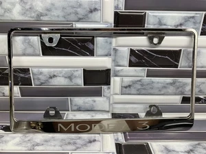 Tesla Model 3 License Plate Frame - Picture 1 of 2
