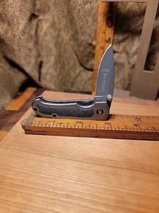Browning 2219 Mini Pocket Knife Silver Black Color - Picture 1 of 5