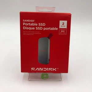 New SanDisk Portable SSD 2TB USB C External SSD SDSSDE30B-2T00-G25 - Picture 1 of 6