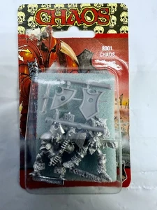 Warhammer Rogue Trader Realm of Chaos  Warriors  Rare blister pack 2 figures #5 - Picture 1 of 4