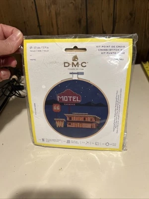 Motel Route 66 DMC Cross Stitch Kit 5.9 in. #BK1982 - Image 1 of 2