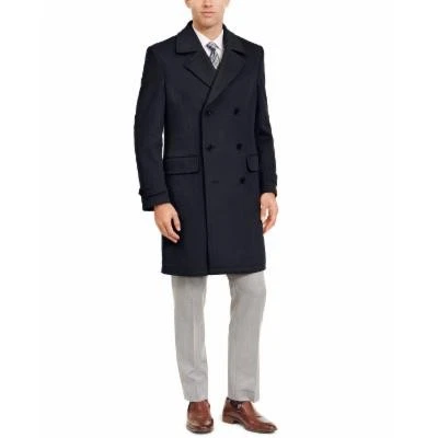 Abrigo chaquetón Lauren Ralph Lauren para hombre corte clásico doble botonadura 38 R azul Foto 1 de 3