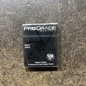 Carte mémoire ProGrade Digital SDXC 128 Go UHS II V90 avec vitesse de lecture 300 Mo/s - Photo 1/2