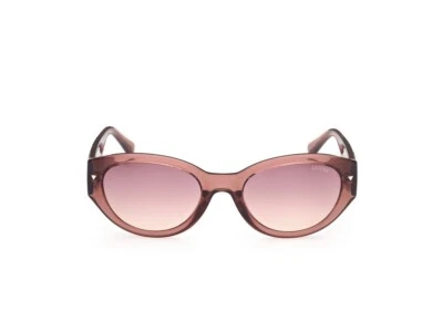 Gafas de sol Guess GU8241 71Z rosa cristal ojo de gato plástico marco grueso 55-21-135 Foto 1 de 3
