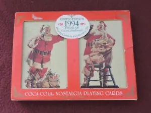 Limited Edition 1994 Coca-Cola Santa Claus Playing Cards - Picture 1 of 4