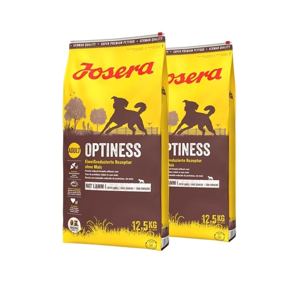 JOSERA Optiness Hundefutter mit Lamm - 12,5kg