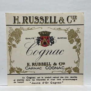 H. Russell & Cie. Carnac Cognac Vintage Label - France - Picture 1 of 2
