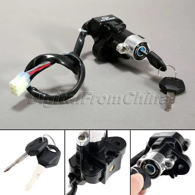 Motorcycle Ignition Switch with Keys For Suzuki GSXR 600 750 GSX-R600 GSX-R750 — 第 1/4 张图片