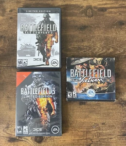Battlefield PC-CD Videojuegos Vietnam - Bad Company - Lote de 3 EA Edición Limitada - Imagen 1 de 4