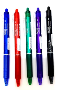 5x Pilot FriXion Clicker radierbare Tintenroller 0,7 mm Spitze - 5 Farben Pack - Bild 1 von 2