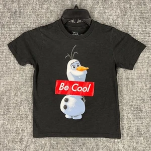 Disney Frozen II T-Shirt M (8) Youth Olaf Snowman Be Cool Casual Short-sleeve - Picture 1 of 8