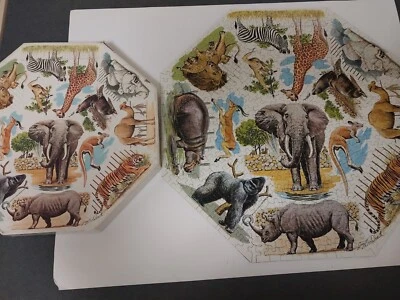 COMPLETE Vintage 1968 Springbok "ZOO ANIMALS" OKTA  Puzzle PZL8007 - Image 1 of 4