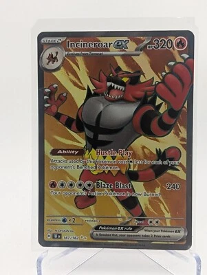 NM - Pokemon Temporal Forces SV05 Incineroar ex 187/162 Ultra Rare Full Art Holo - Image 1 of 4
