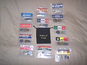 Lote Colección Mundial Monedas 12 Países Reino Unido Suecia España Dinamarca Italia etc. - Imagen 1 de 8