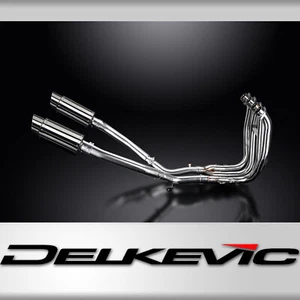 Suzuki Hayabusa GSX1300R 08-20 Complete Exhaust 4-2 8" Round Stainless Mufflers - Bild 1 von 5