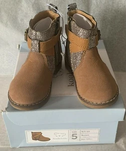 Koala Kids R Us Hard Sole Suede Boot w/ Buckle Detail Toddler Girls Sz 5 Brown - Picture 1 of 8