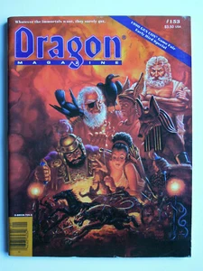 DRAGON MAGAZINE # 153 - JANUARY 1990 TSR - KELLY FREAS - FAIR TO GOOD CONDITION - Picture 1 of 10