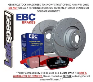 Disque rainure turbo avant EBC et plaquettes Redstuff pour BMW Série 3 E90 325 2.5 2010>12 - Photo 1/4