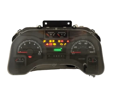Painel de instrumentos velocímetro 09 Ford E150/E250/E350 medidores de van 100.806 milhas - Imagem 1 de 3