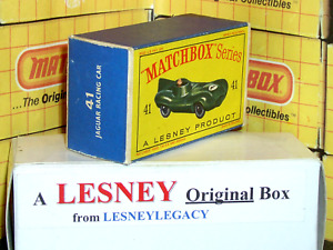 Matchbox Lesney Original Type D 41b Jaguar D Type Racing Car Empty Box Only VNM