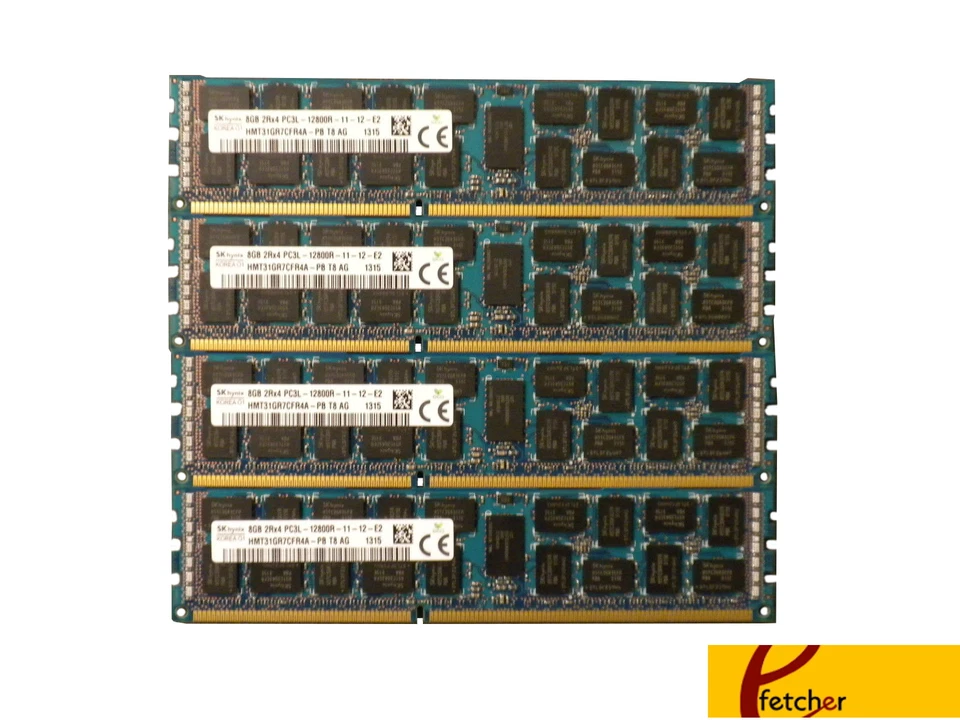32GB (4x 8GB ) Memory  DDR3 1600 for Dell PowerEdge T7600 - Image 1 of 1