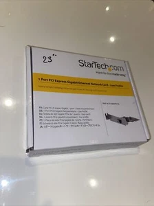 StarTech 1 Port Gigabit Ethernet Nic Network Card PCI-Express ST1000SPEX2L - Picture 1 of 1