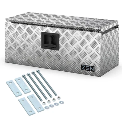 DAKEN Zen 78 Deichselkasten Aluminium 50x30x30cm Staukiste mit V-Deichselhalter - Bild 1 von 4