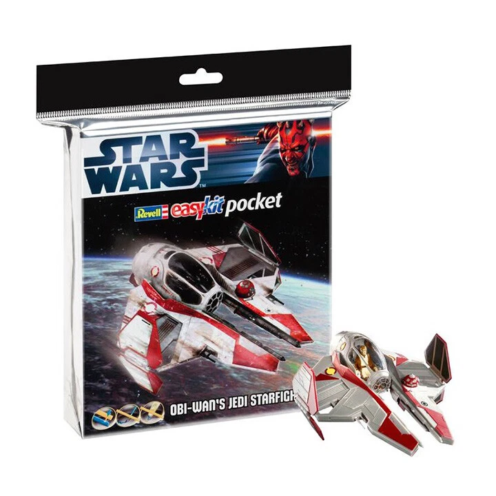 Revell  #06721 1/58 STAR WARS ObiWans Jedi Starfighter easykit Pocket - Image 1 of 1