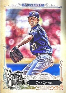 2017 Topps Gypsy Queen #267 Zach Davies - Milwaukee Brewers Baseball Card    - Picture 1 of 2