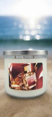 3 COTTON WICK * Baccarat Rouge 540 TYPE * Scented * Leah's Lite Candle Co  16 oz - Image 1 of 3